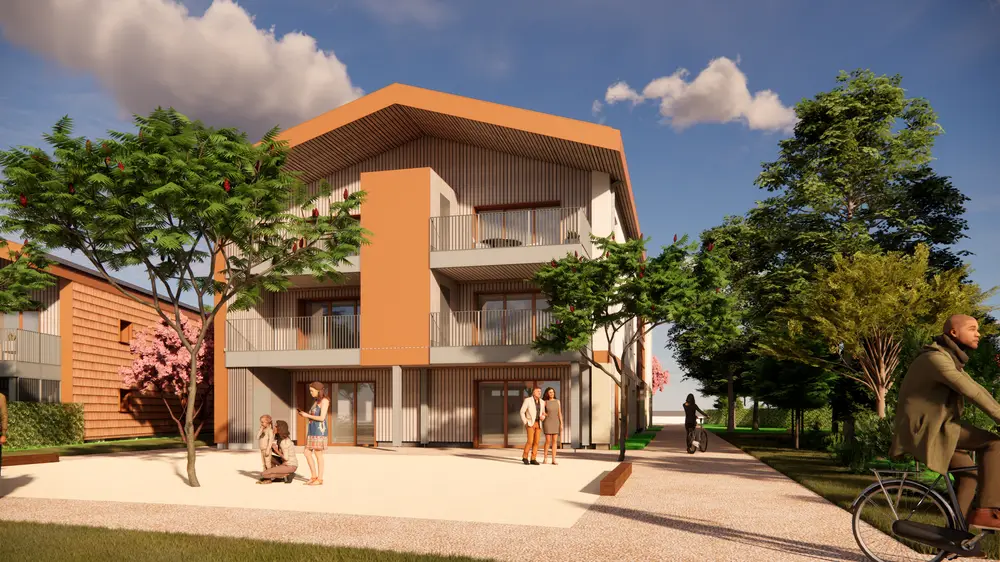 La salle commune au rez-de-chaussée du bâtiment C.